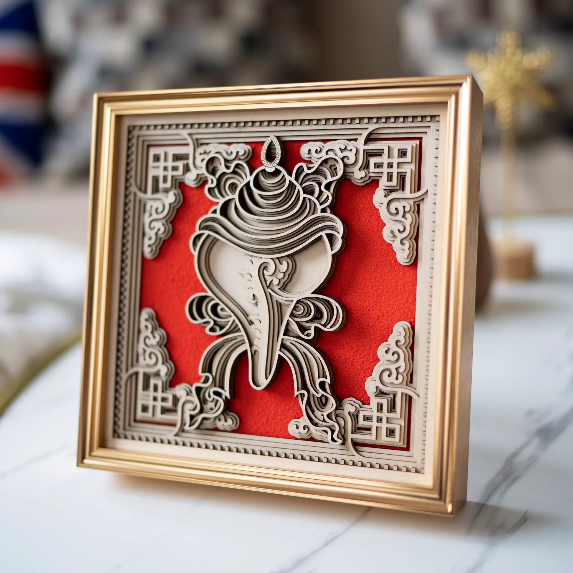 Auspicious Conch elevation view