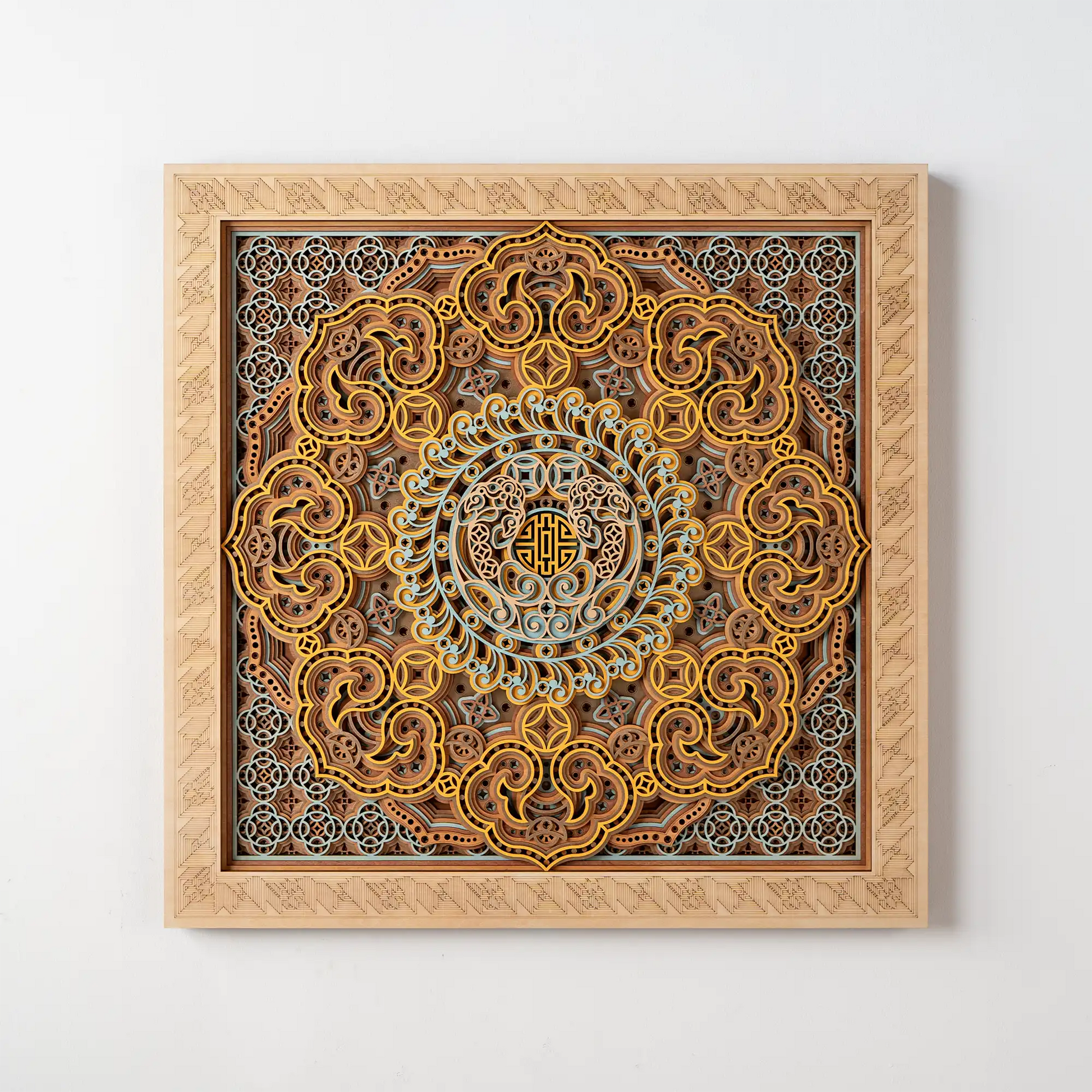 Eightfold Fortune Mandala front view