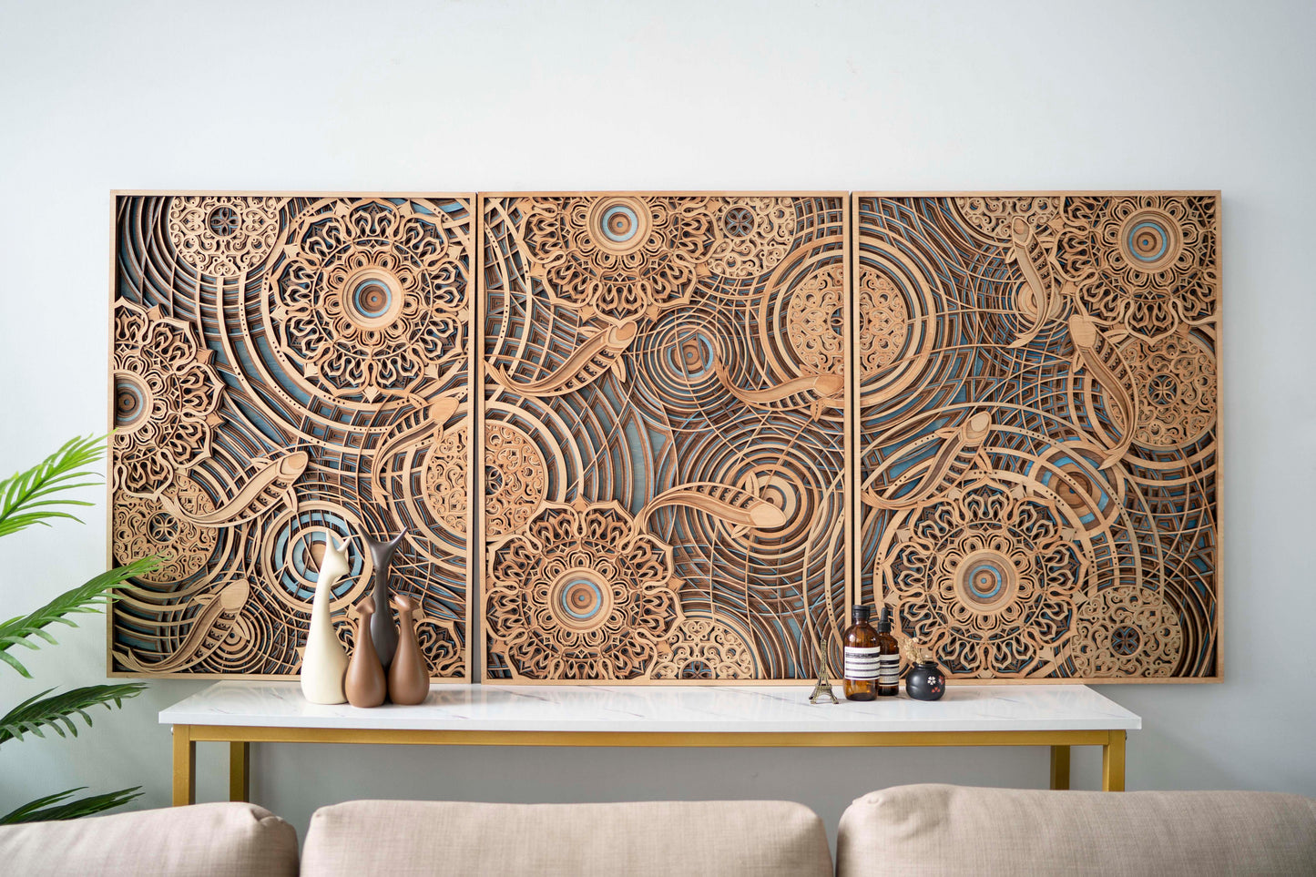 STEREOWOOD——『Koi 』 壁饰 STEREOWOOD Three piece Yellow