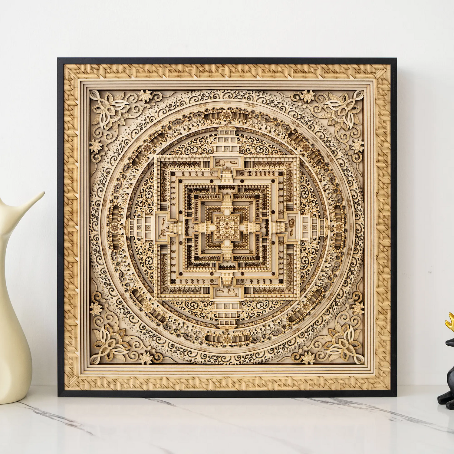 Buddha Wood wall art collection