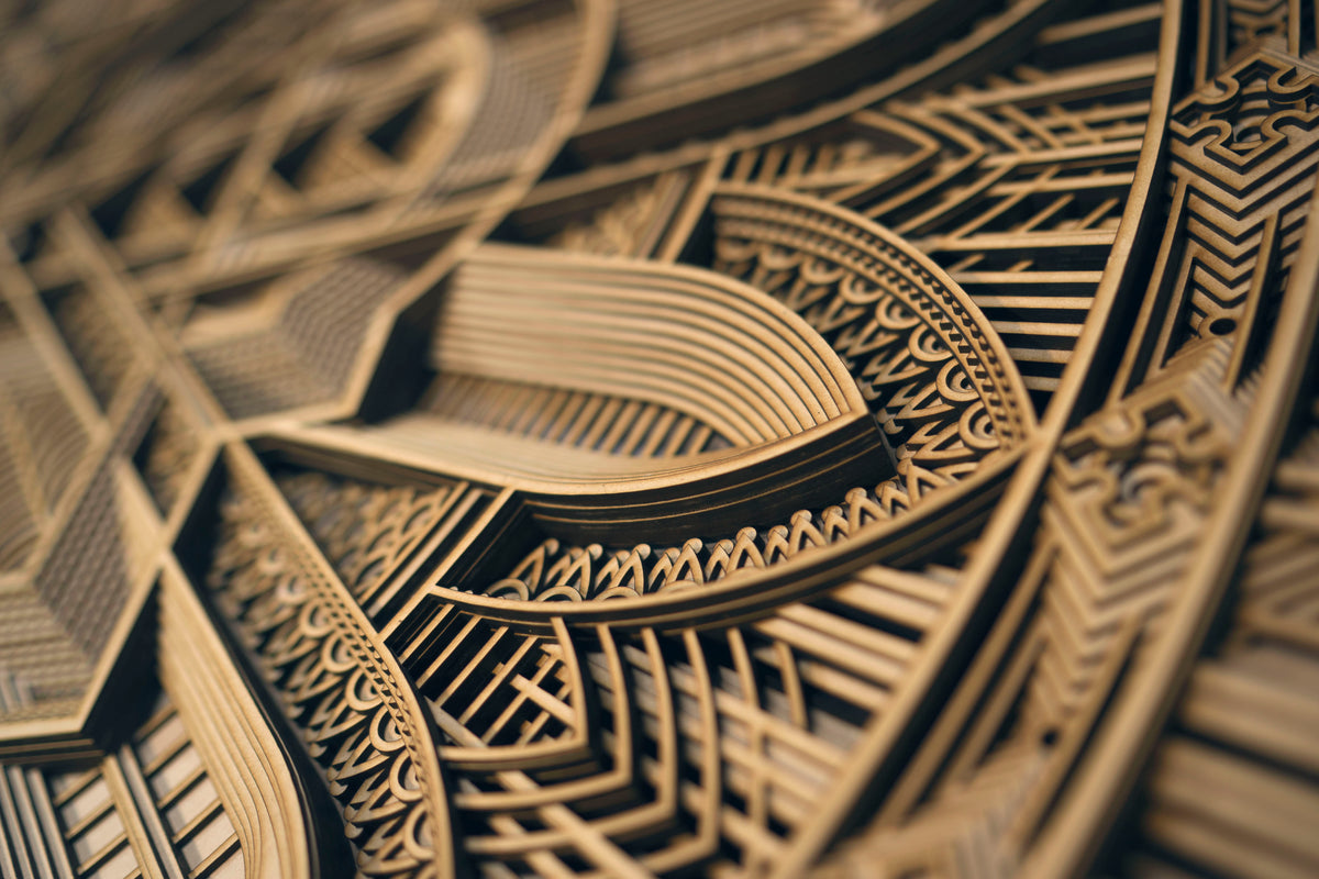 Glint Multilayer Wood Wall Art | STEREOWOOD