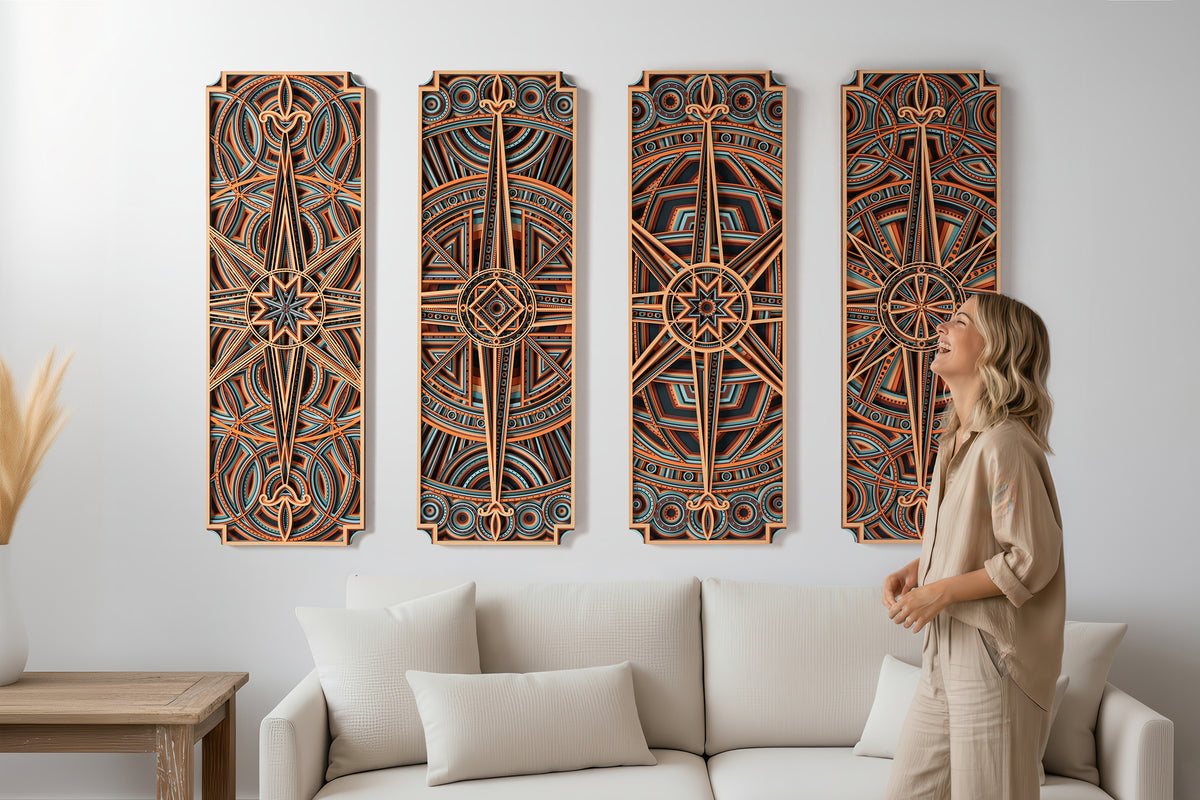 STEREOWOOD - Handcrafted Multilayer Wood Art for Home and Office Decor
