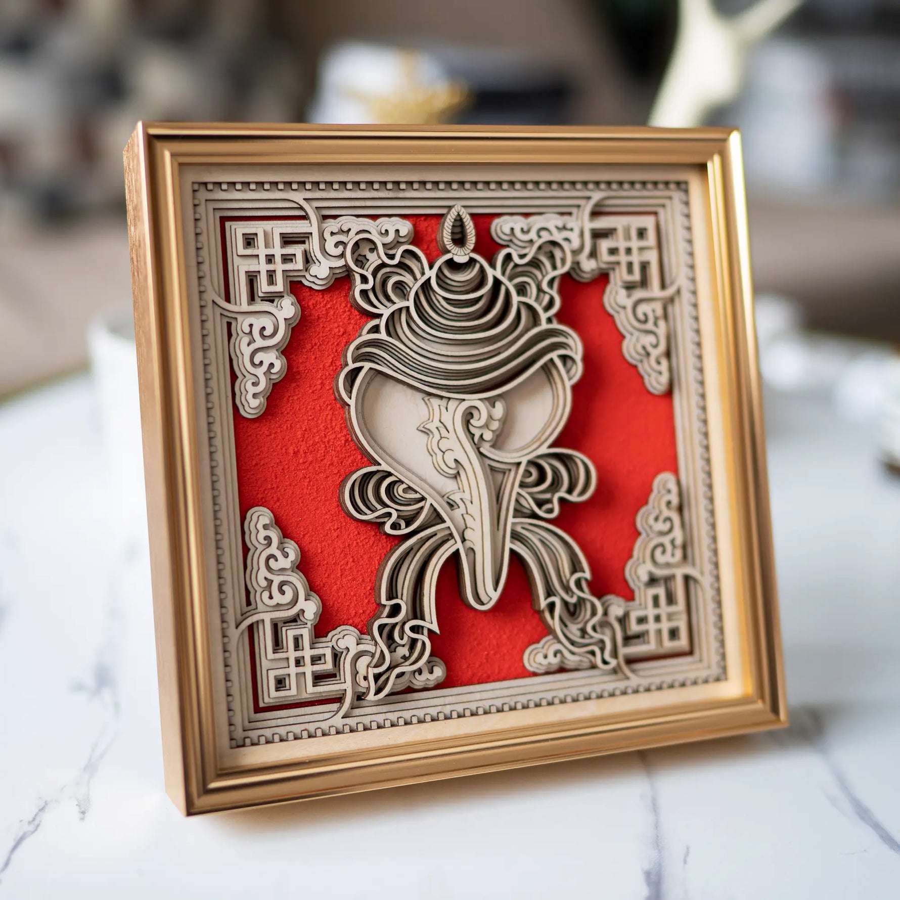 Auspicious Conch elevation view