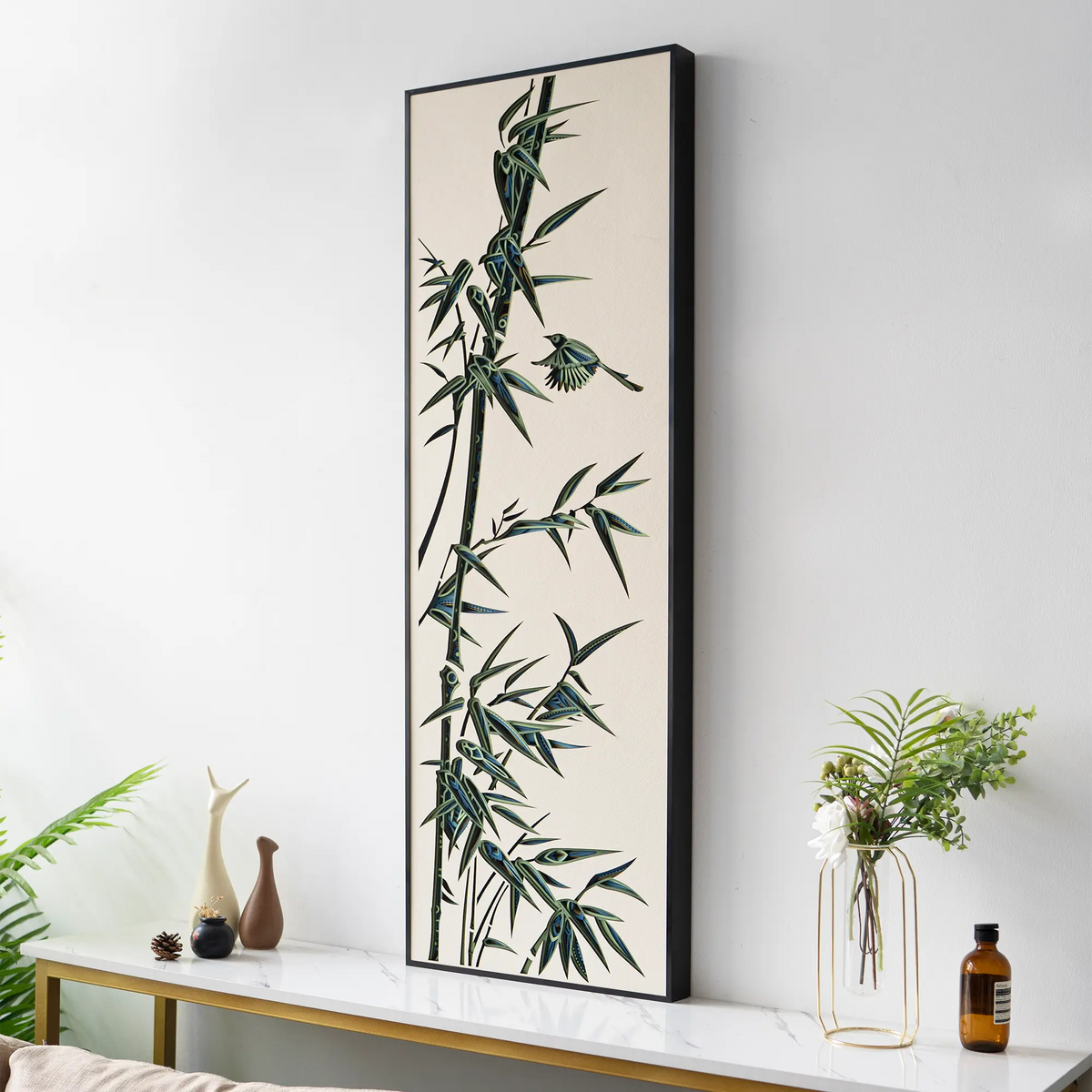 Bamboo side elevation view