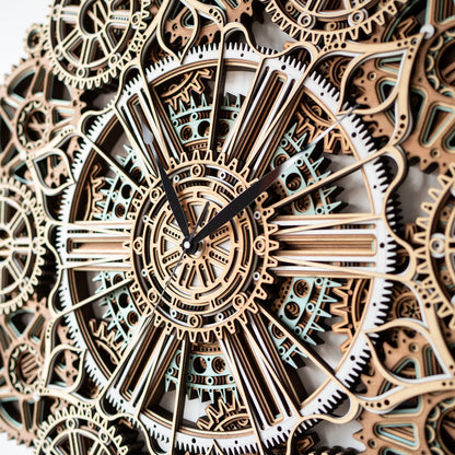 Celestial Gear Wall Clock detail