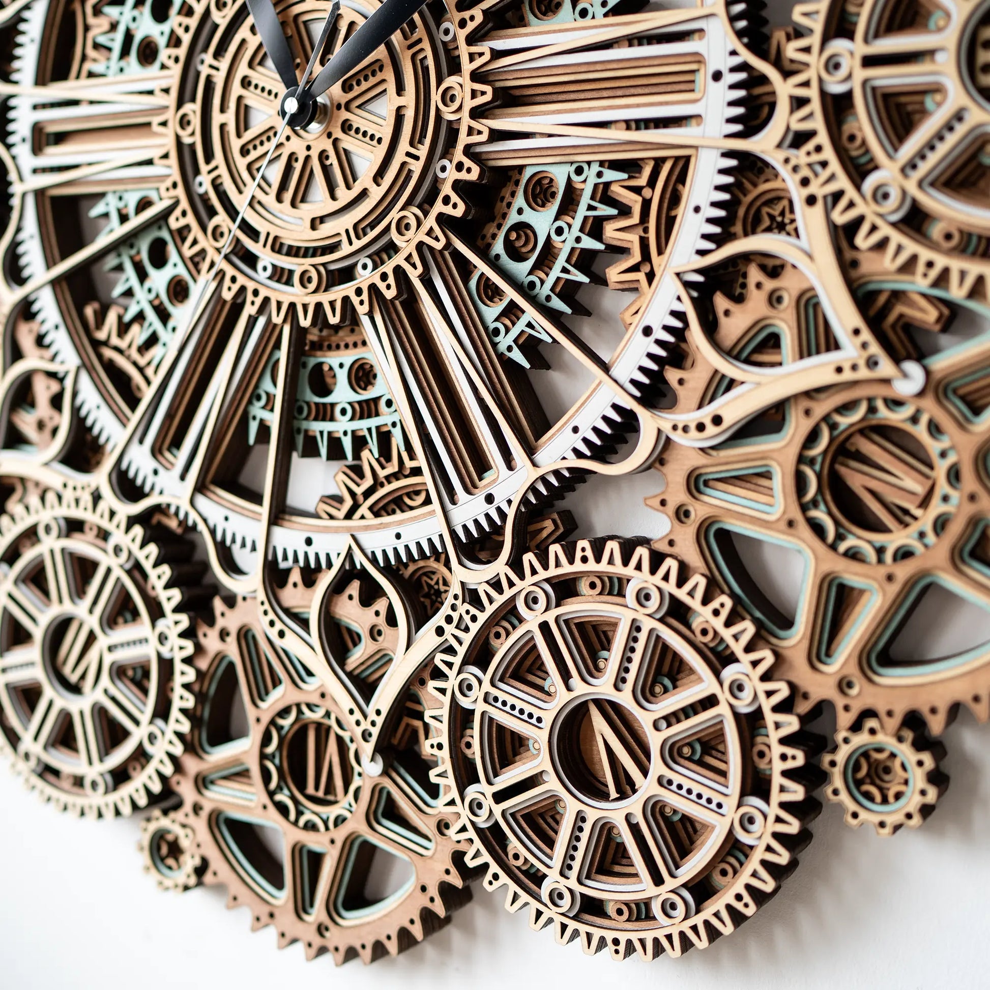 Celestial Gear Wall Clock detail