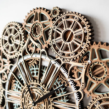 Celestial Gear Wall Clock detail