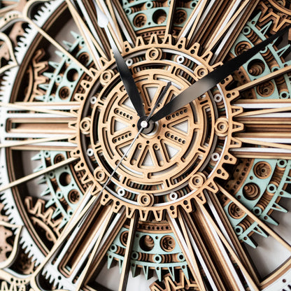 Celestial Gear Wall Clock detail