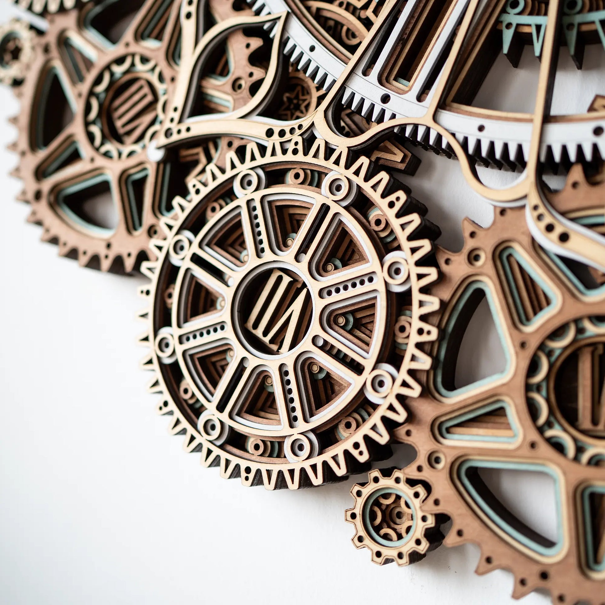 Celestial Gear Wall Clock detail