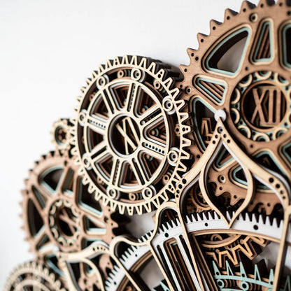 Celestial Gear Wall Clock detail