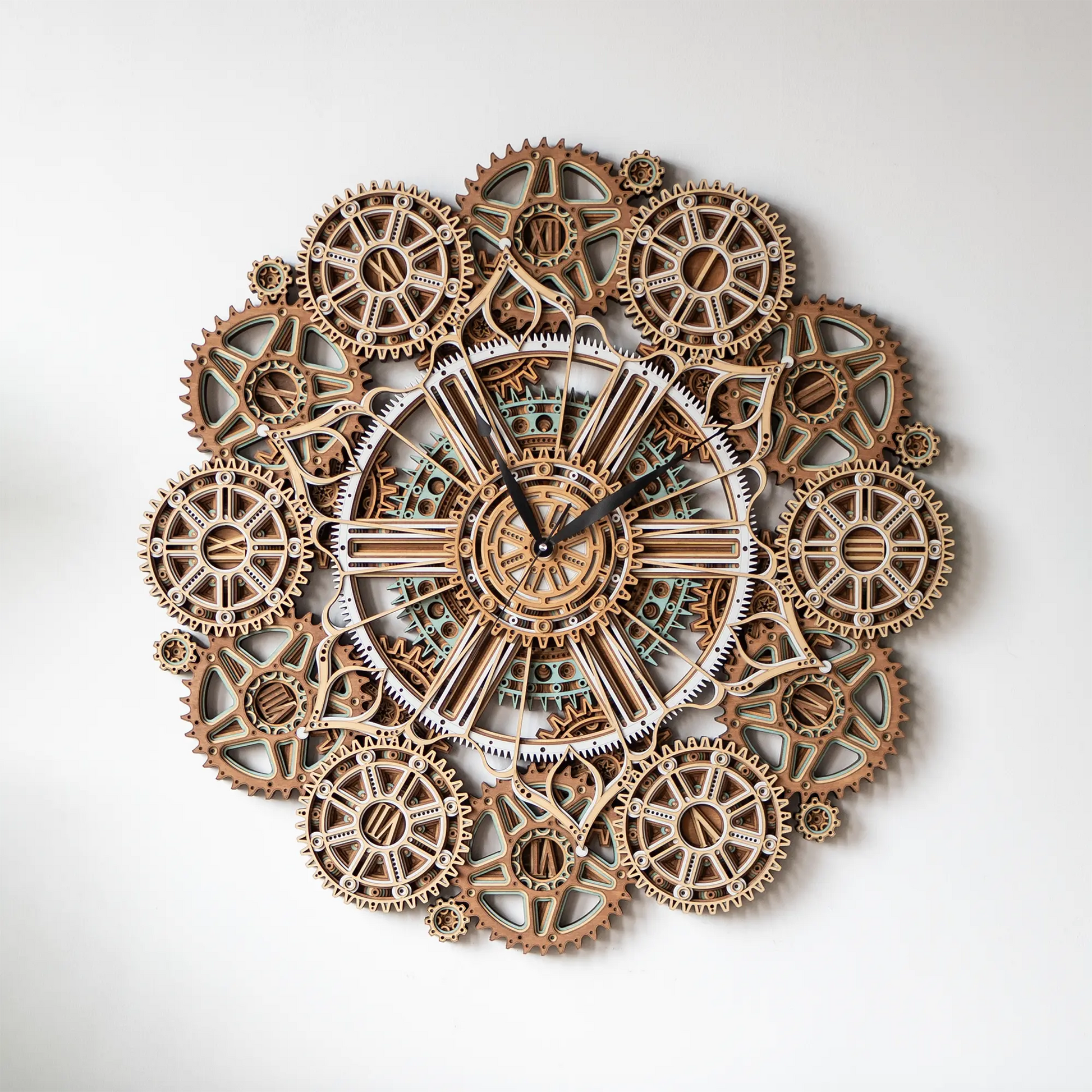 Celestial Gear Wall Clock front view