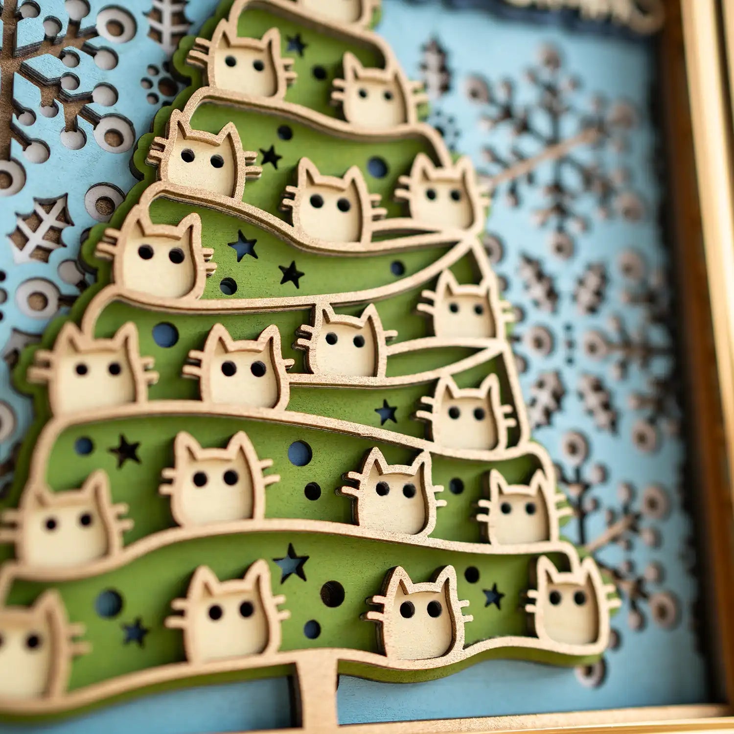 Christmas Cat detail