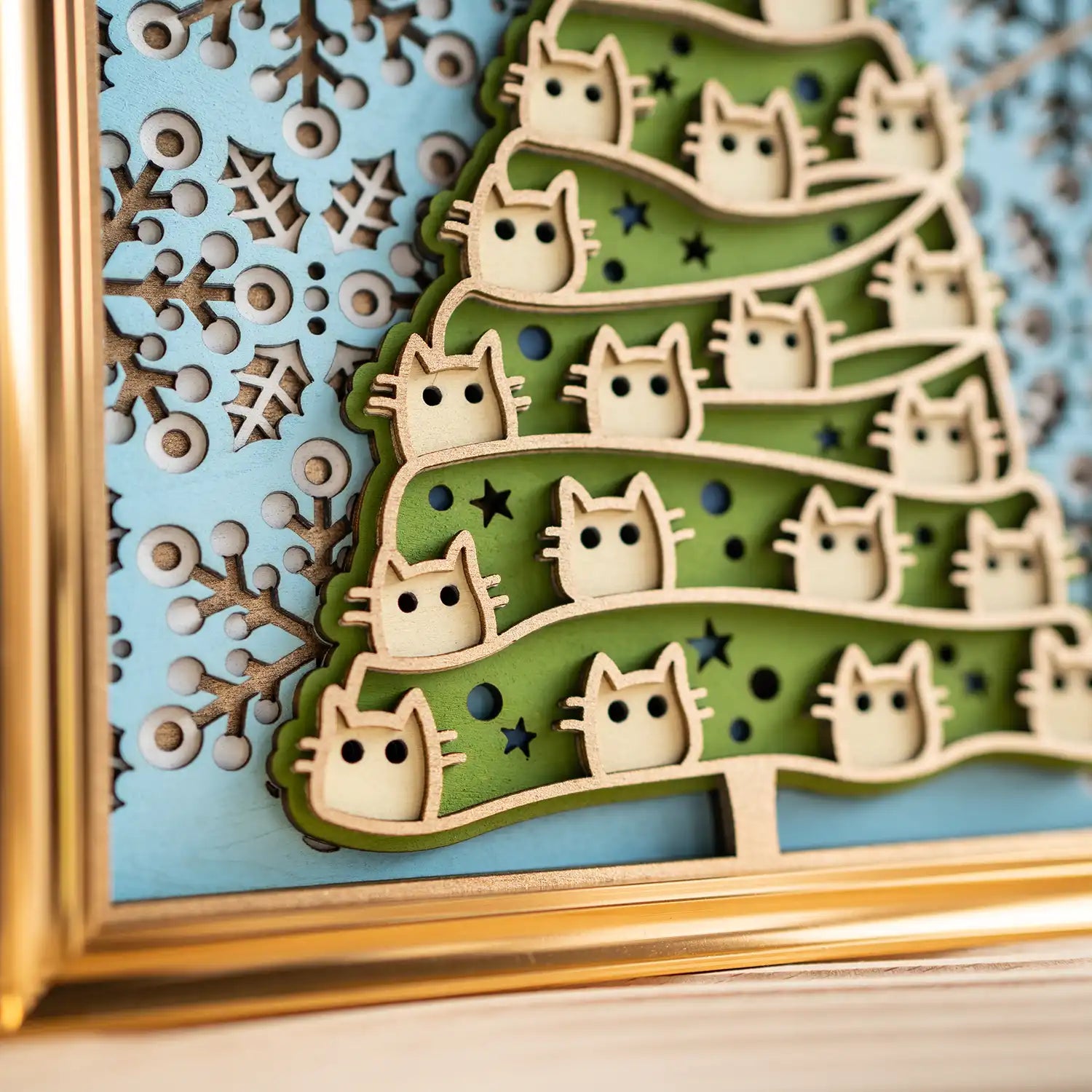 Christmas Cat detail