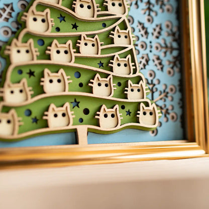 Christmas Cat detail