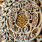 Eightfold Fortune Mandala detail