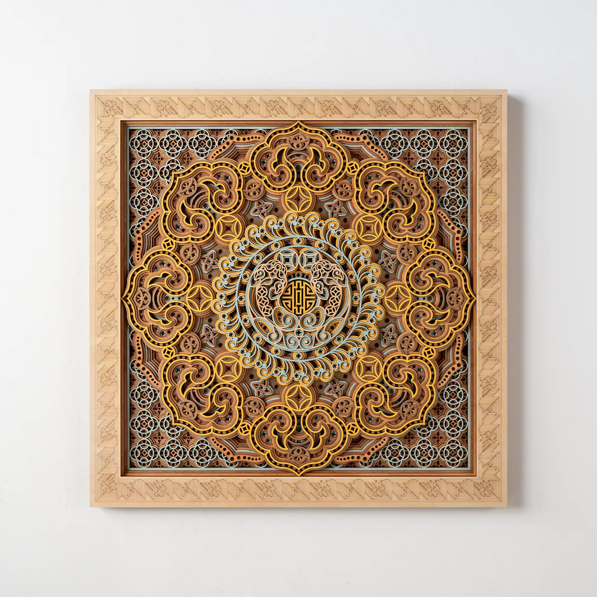 Eightfold Fortune Mandala front view