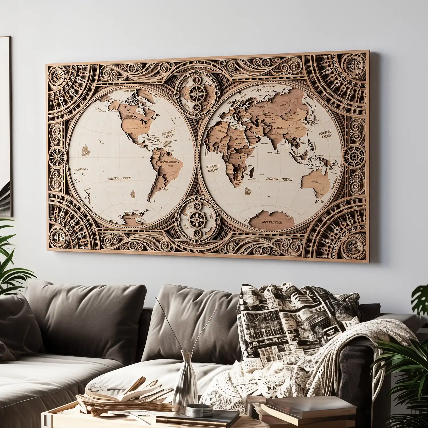 The Grand Navigator Dual-Hemisphere Livingroom