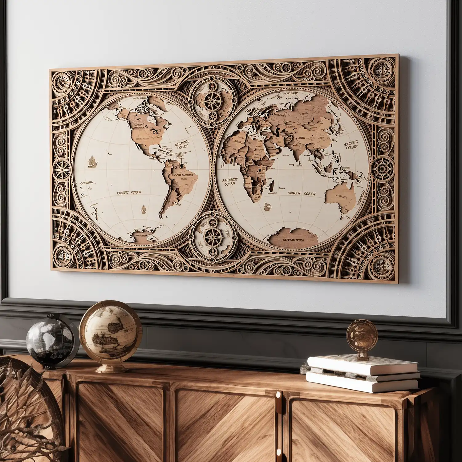 The Grand Navigator Dual-Hemisphere Livingroom