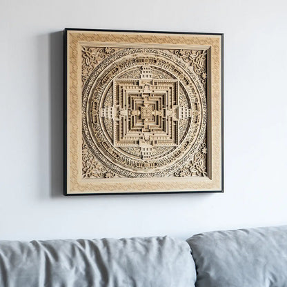 Kalachakra Mandala side elevation view