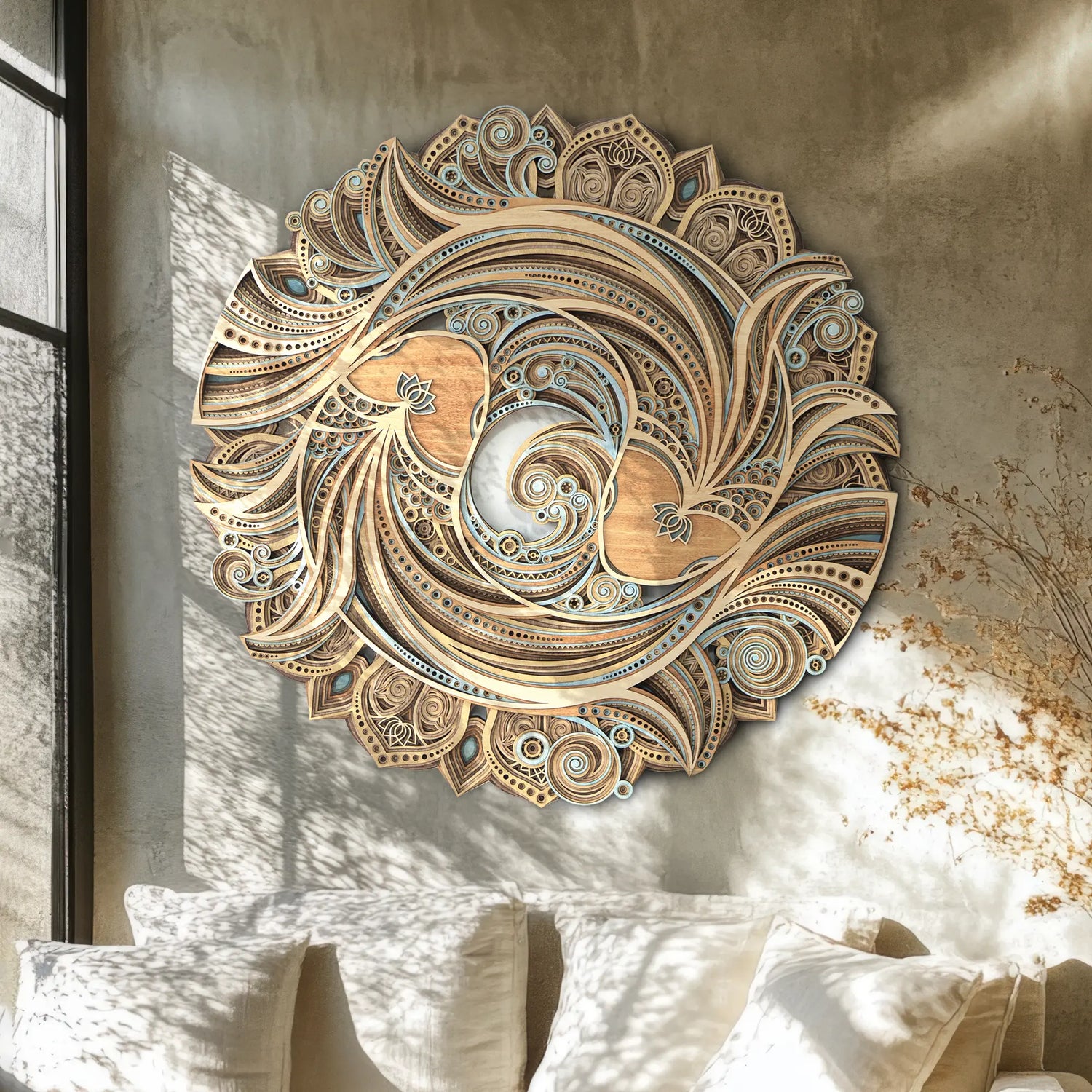 Koi Lotus Livingroom