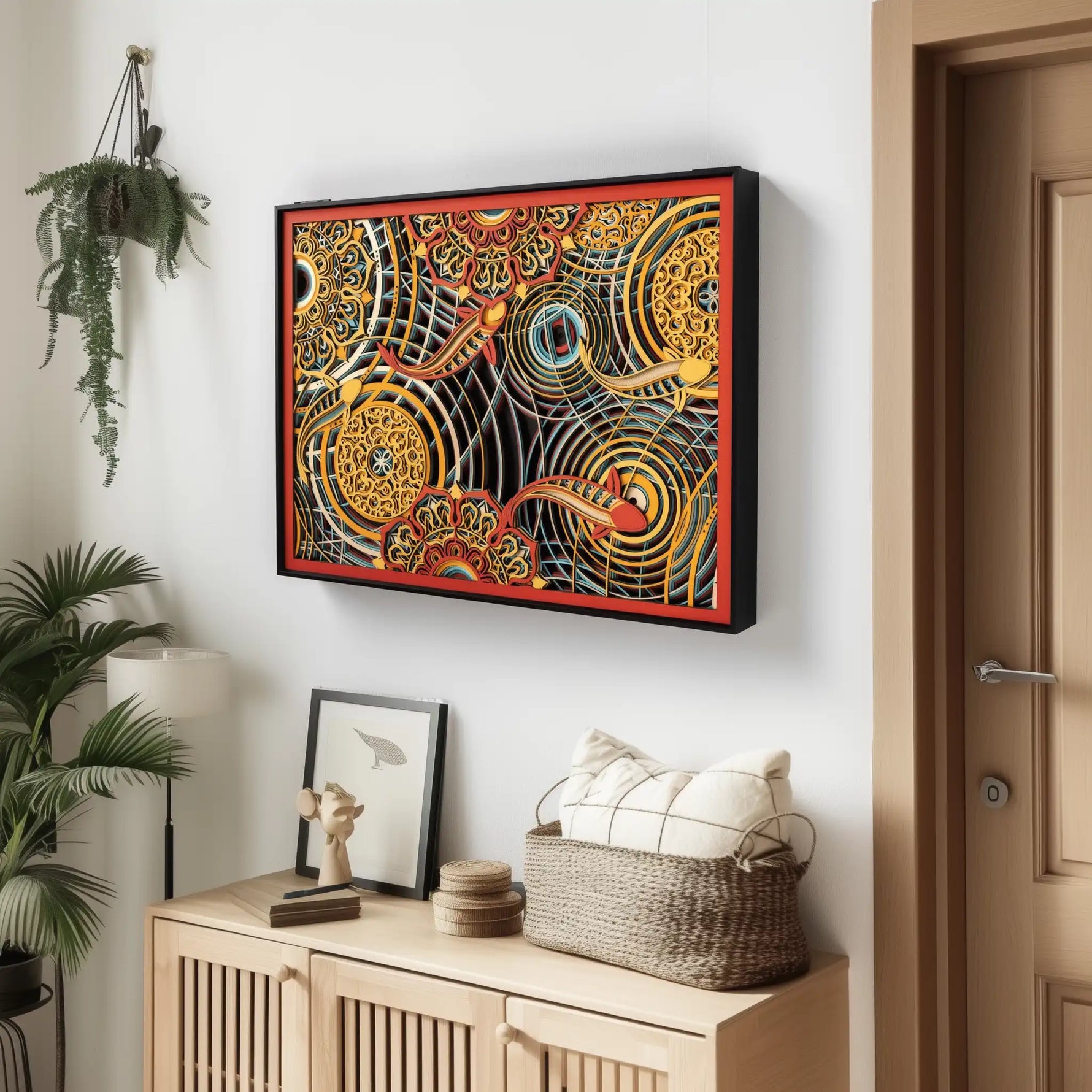 Koi Panel Cover Livingroom