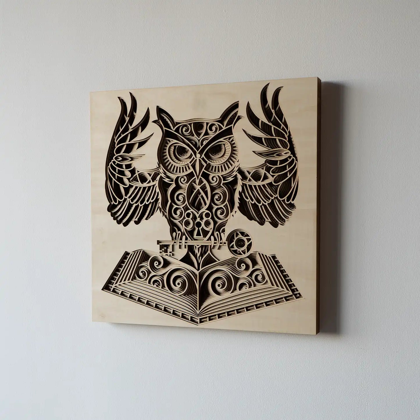 Owl elevation view