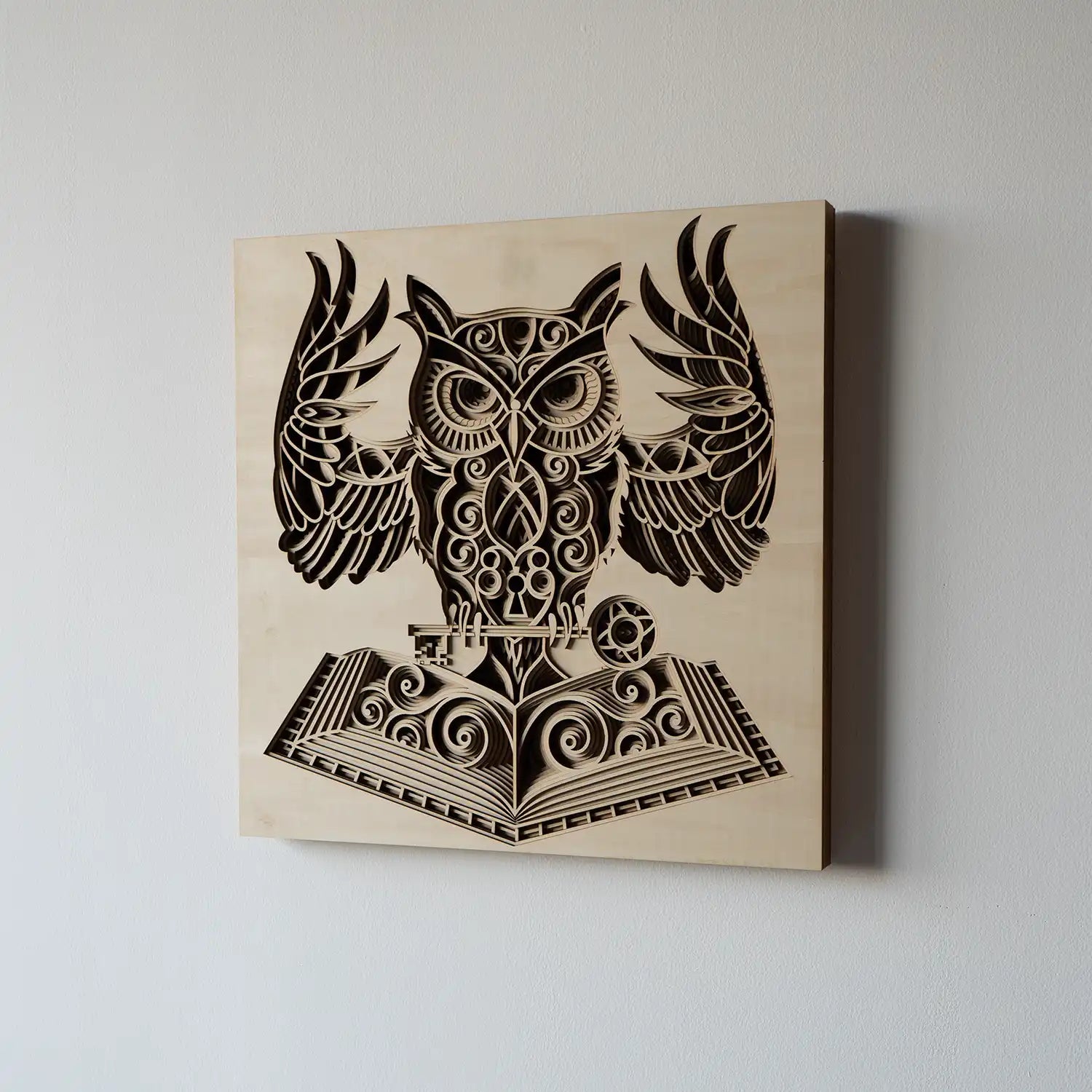 Owl elevation view