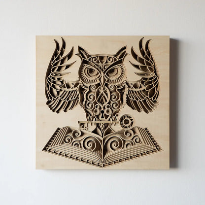 Owl front view