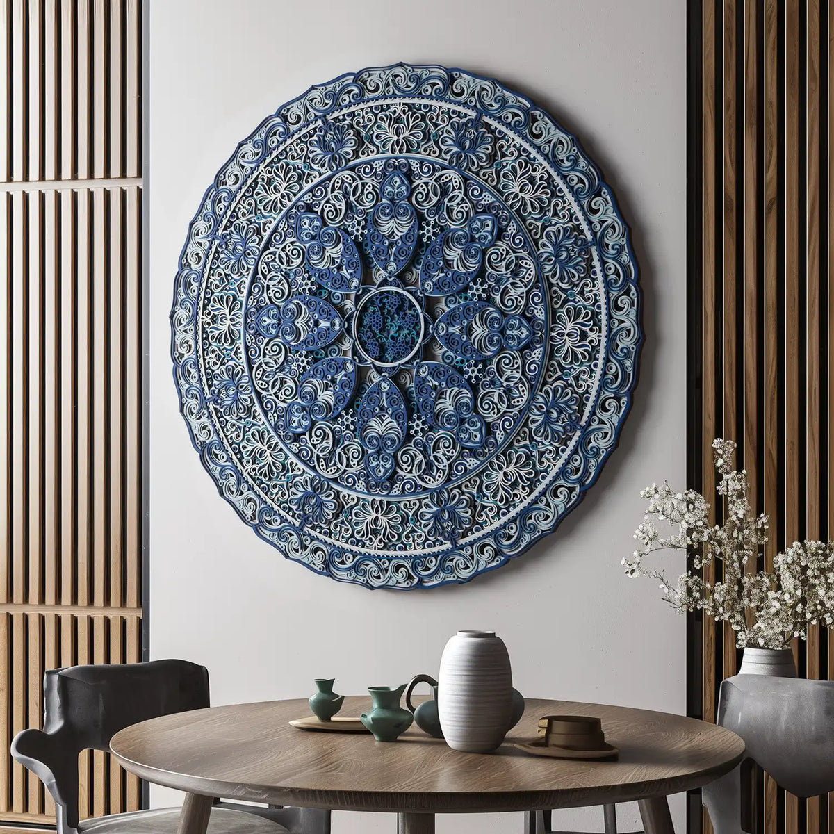 Peony Multilayer Wood Wall Art | STEREOWOOD