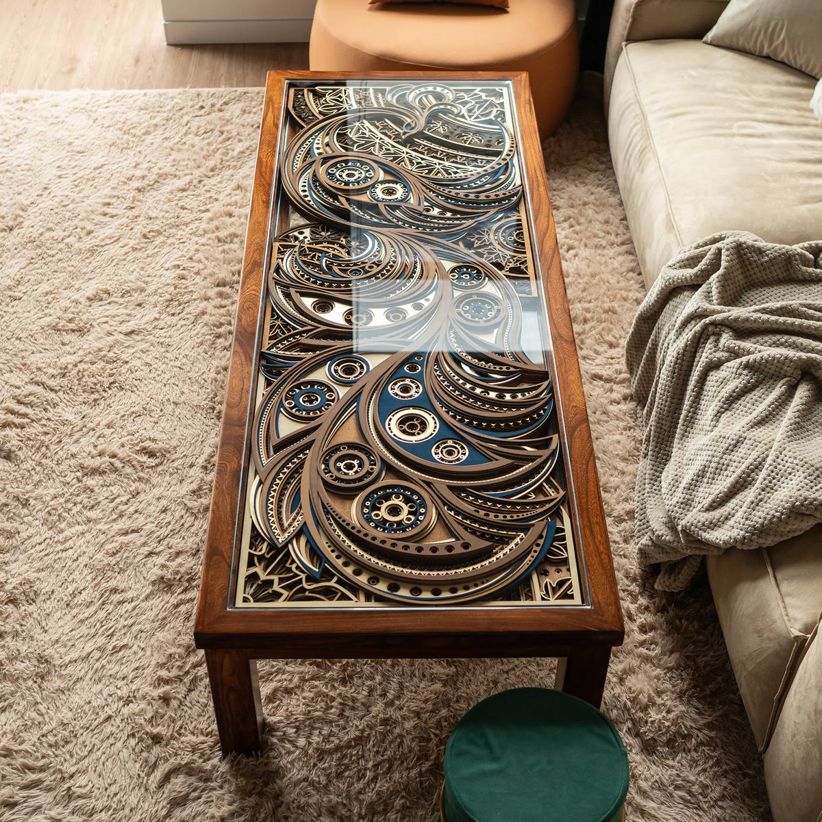 Phoenix Table Phoenix Layered Wood Coffee Table | STEREOWOOD