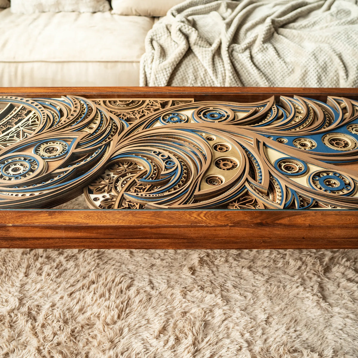Phoenix Table Phoenix Layered Wood Coffee Table | STEREOWOOD