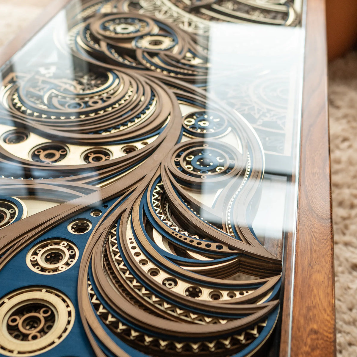 Phoenix Table Phoenix Layered Wood Coffee Table | STEREOWOOD