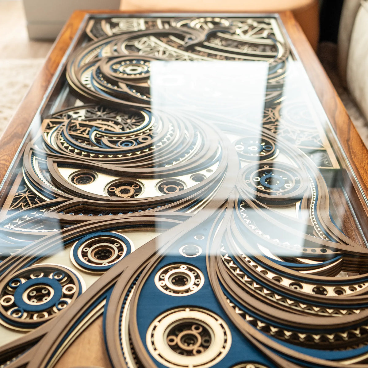 Phoenix Table Phoenix Layered Wood Coffee Table | STEREOWOOD