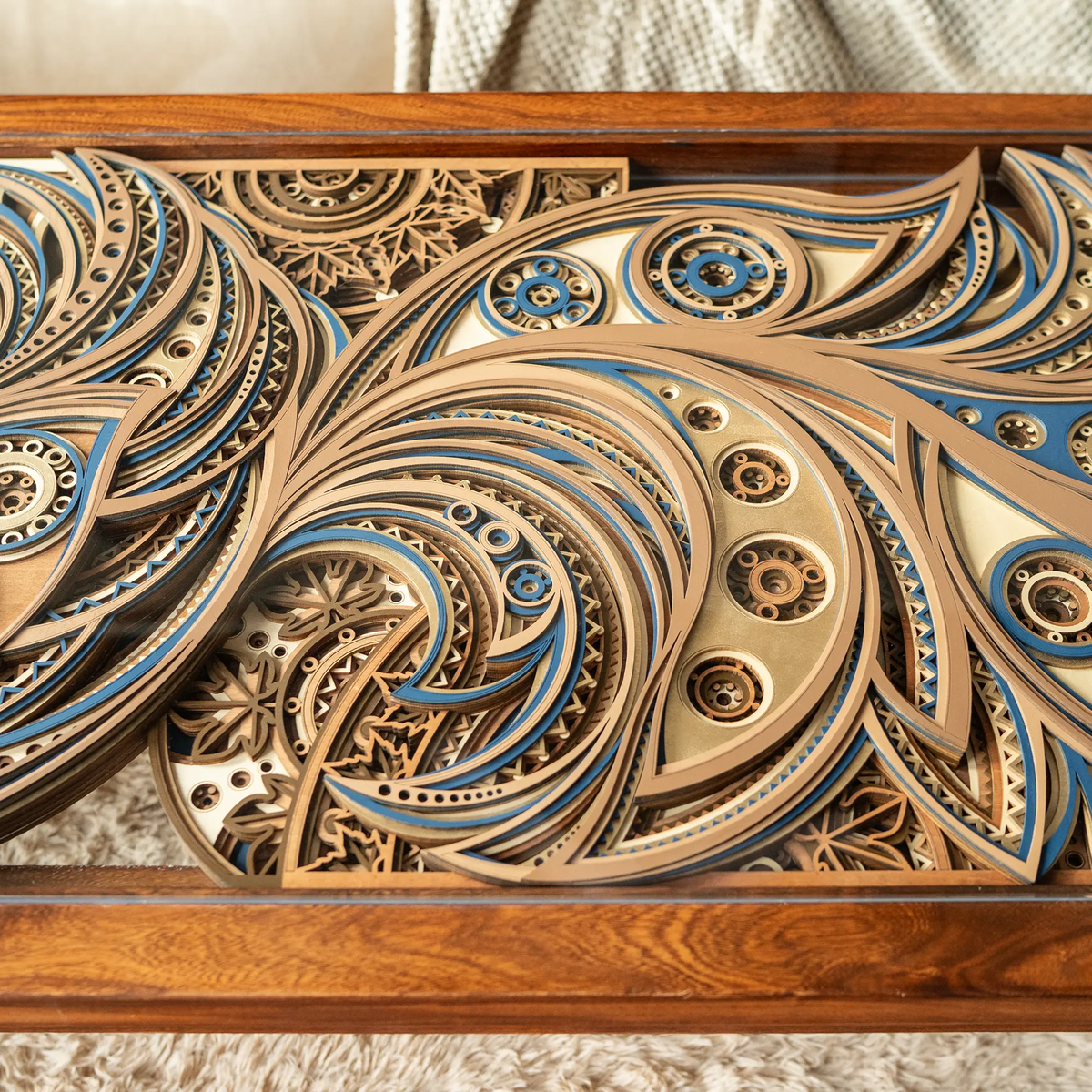 Phoenix Table Phoenix Layered Wood Coffee Table | STEREOWOOD