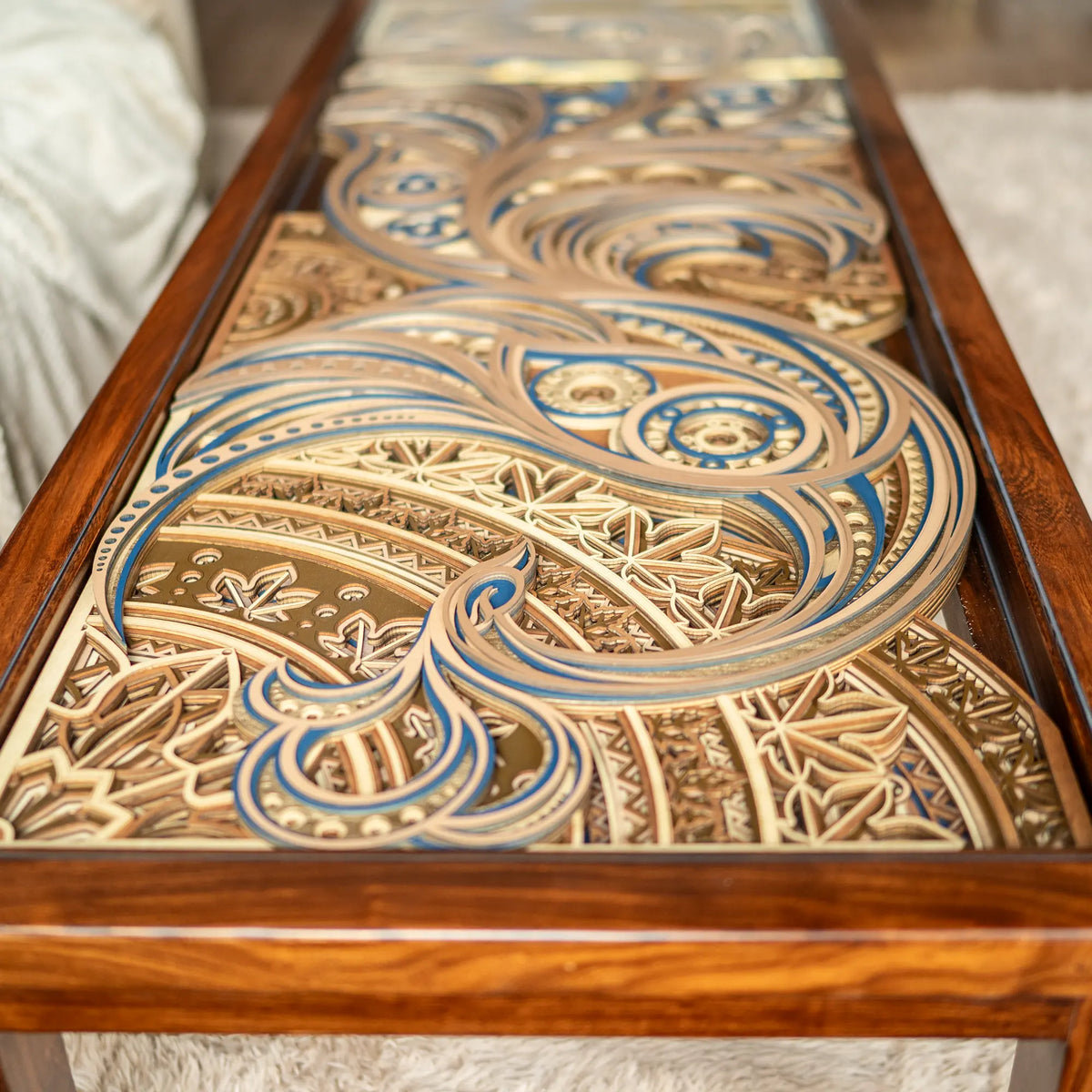 Phoenix Table Phoenix Layered Wood Coffee Table | STEREOWOOD