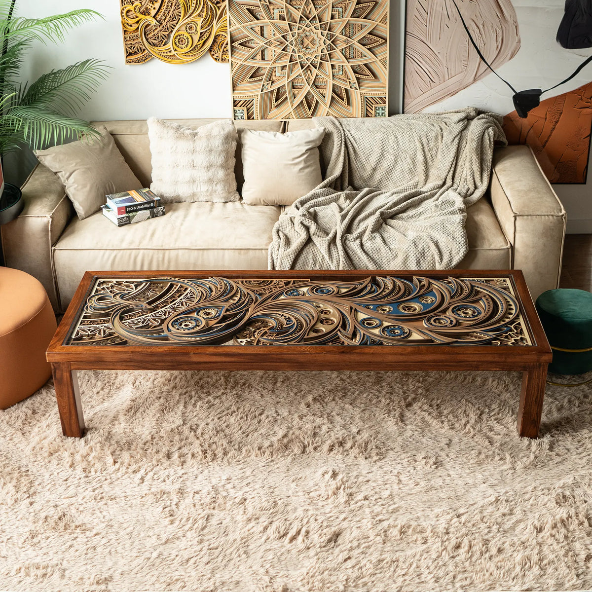 Phoenix Table Phoenix Layered Wood Coffee Table | STEREOWOOD