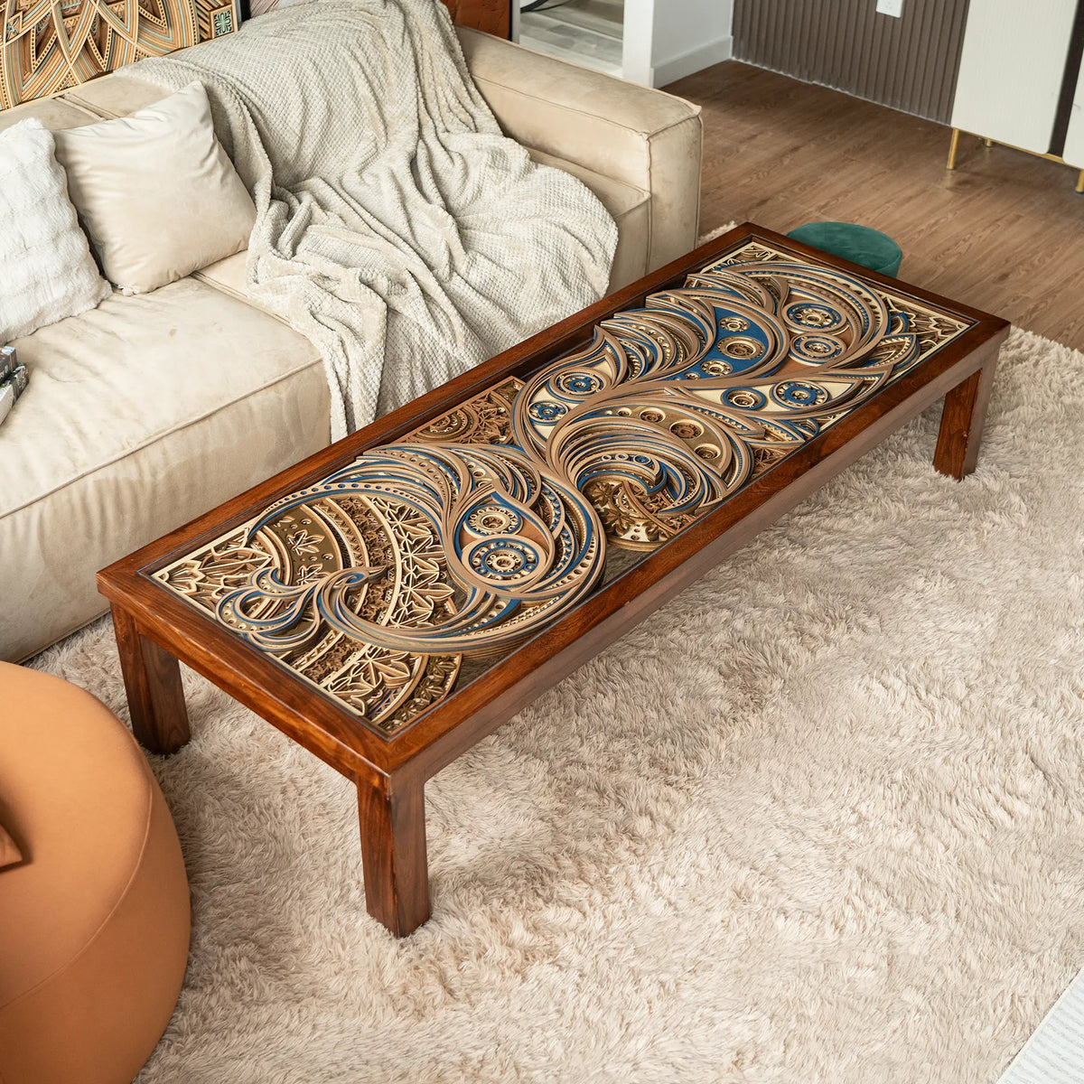 Phoenix Table Phoenix Layered Wood Coffee Table | STEREOWOOD