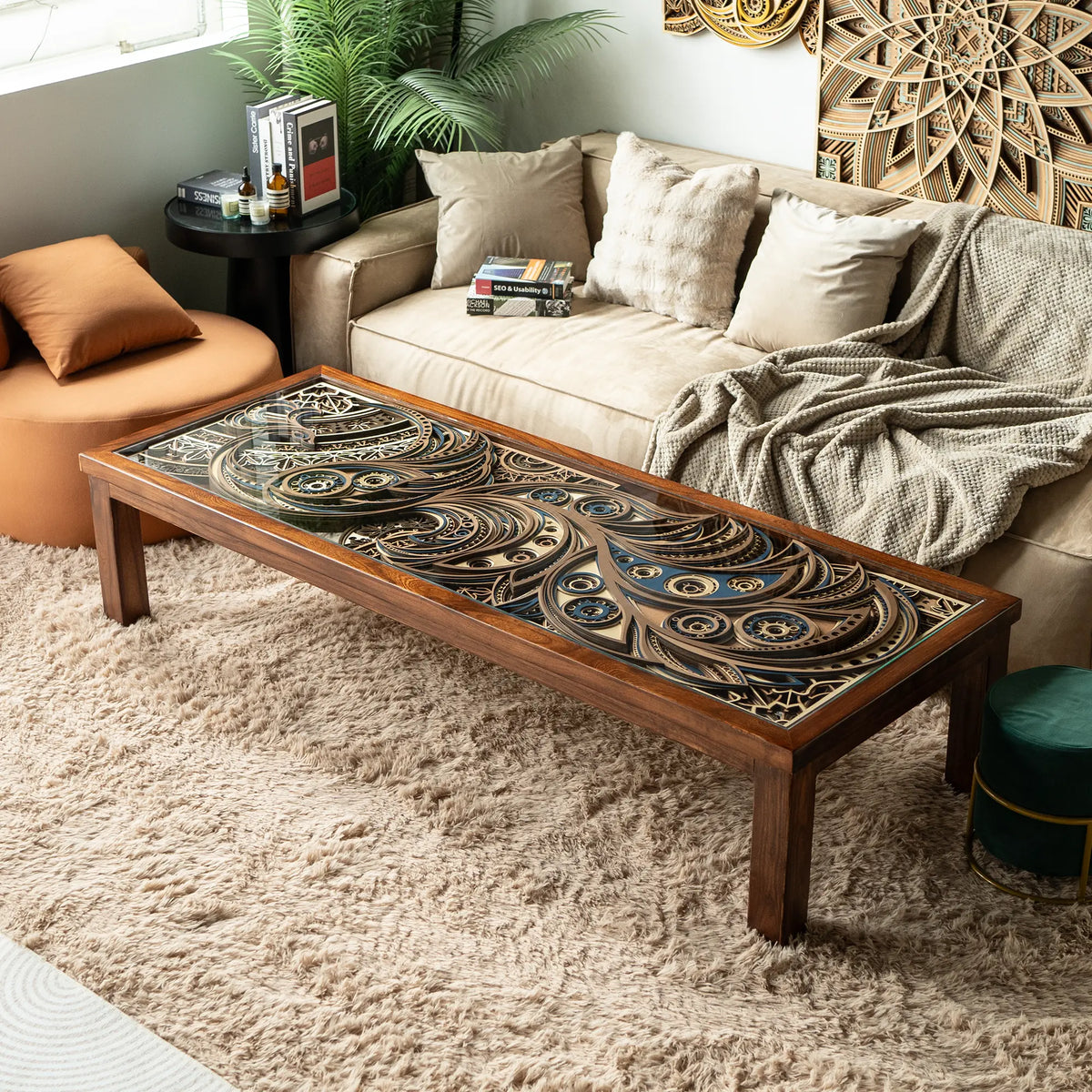 Phoenix Table Phoenix Layered Wood Coffee Table | STEREOWOOD