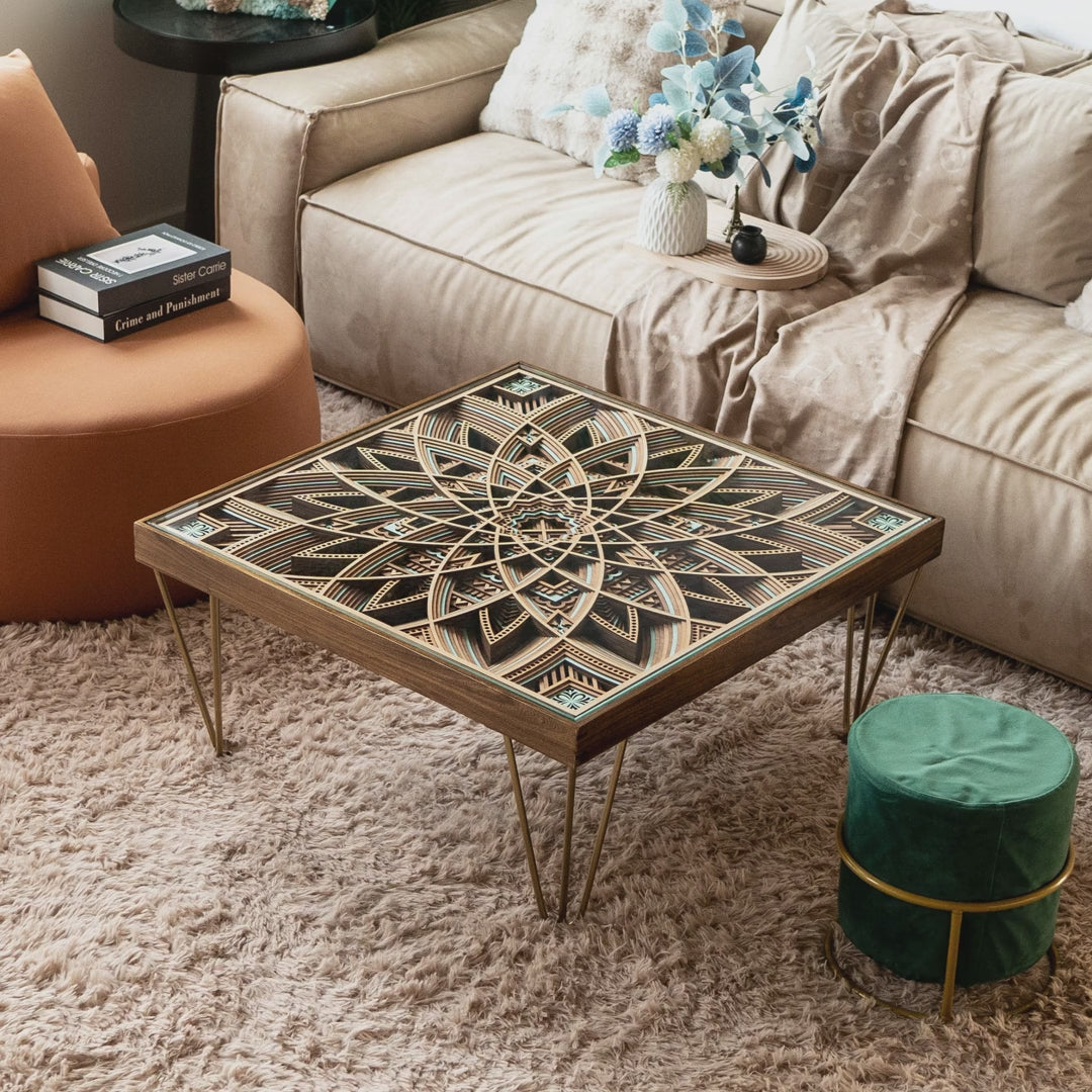 Astral Layered Wood Coffee Table