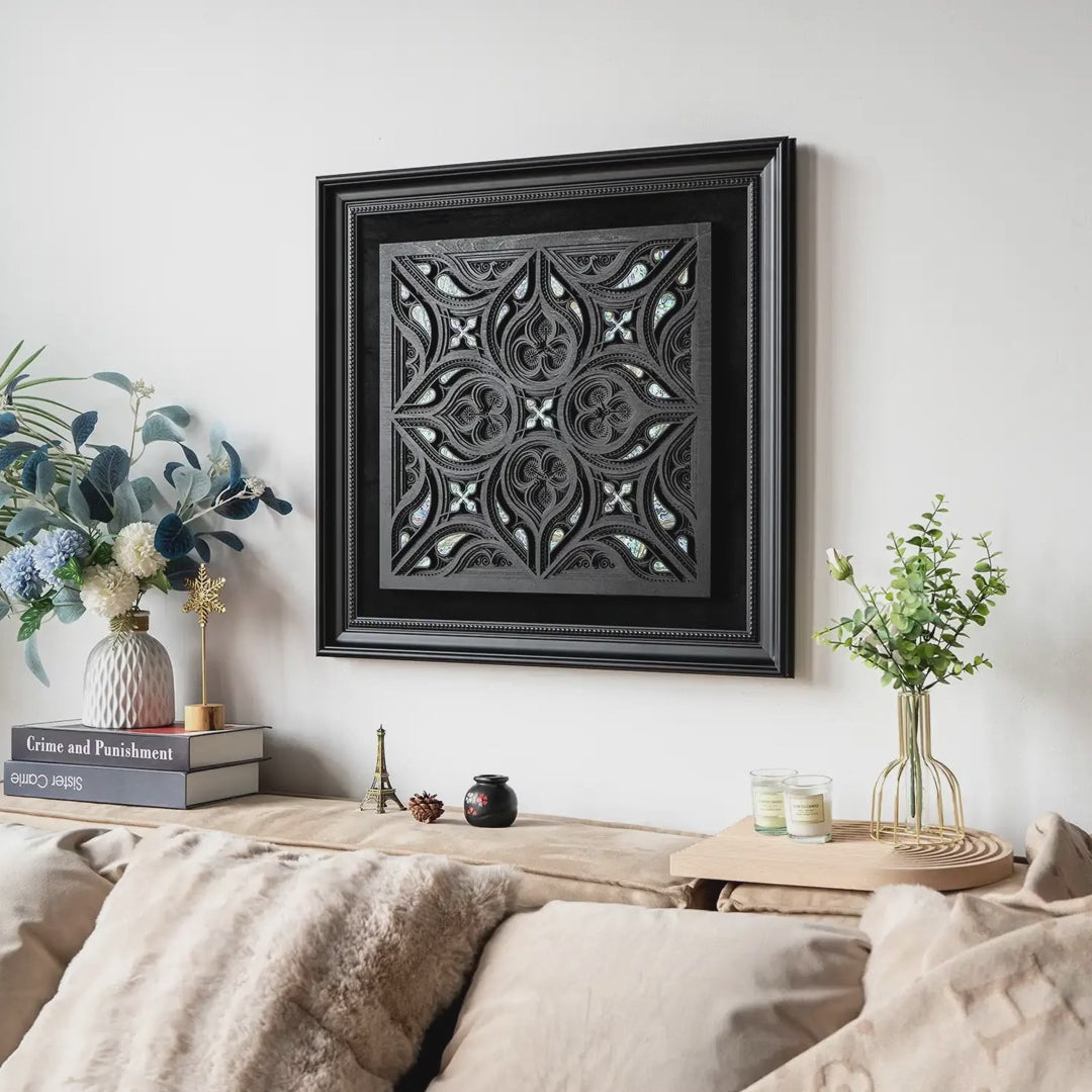 Aurora Rose Multilayer Wood Wall Art