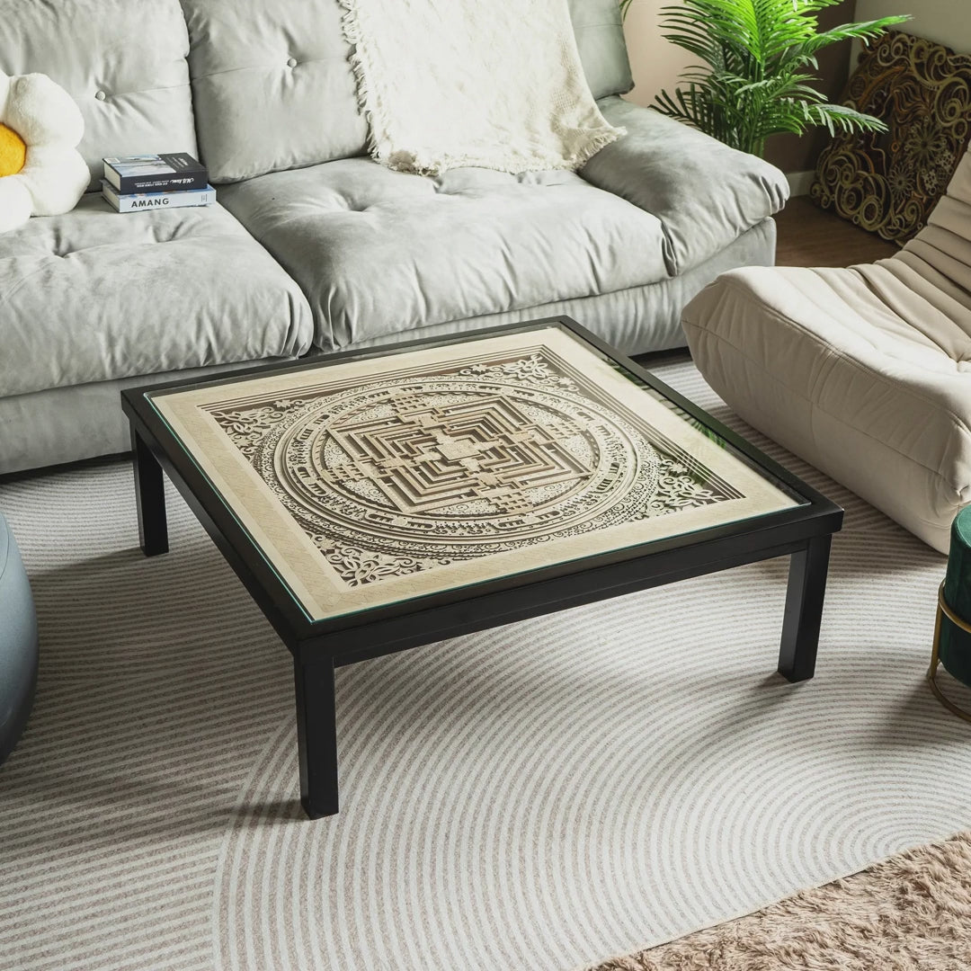 Serenity Layered Wood Coffee Table