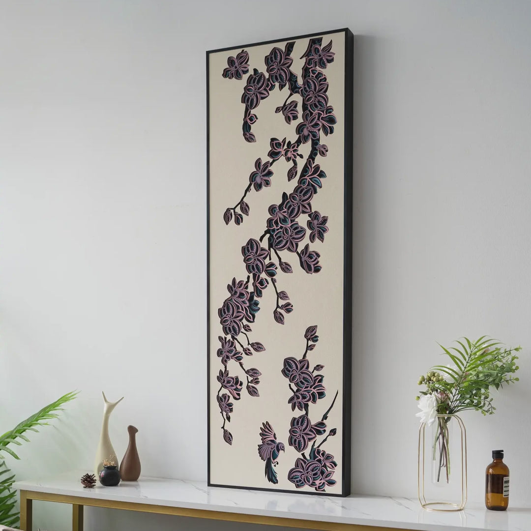 Orchid Multilayer Wood Wall Art