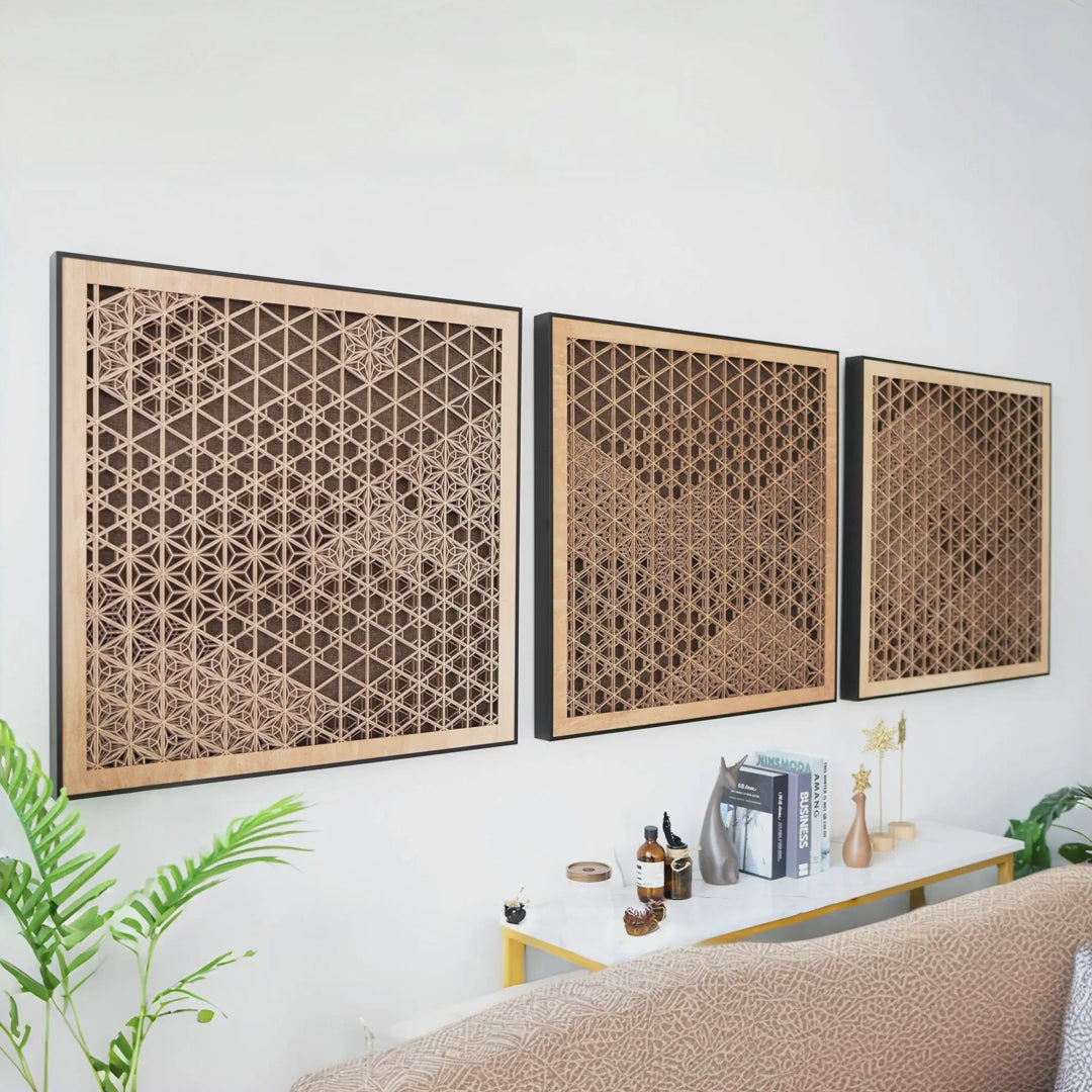 Mountains and Valleys Multilayer Wood Wall Art