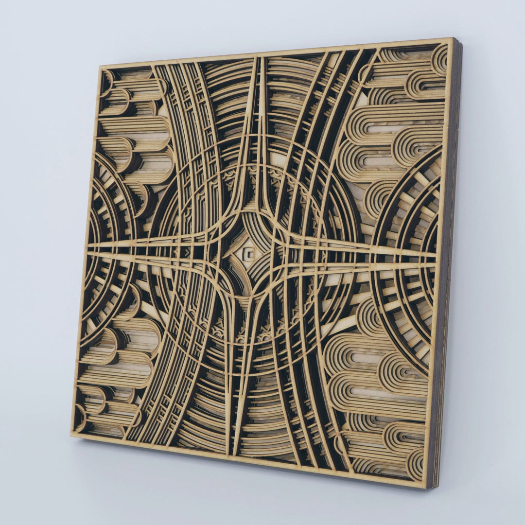 Twilight Multilayer Wood Wall Art