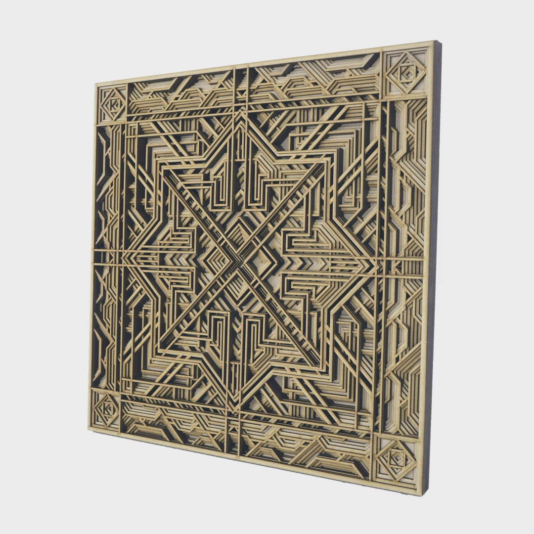 Court Multilayer Wood Wall Art