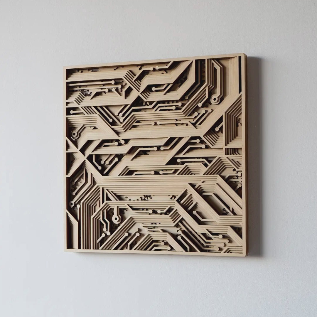 Maze Multilayer Wood Wall Art
