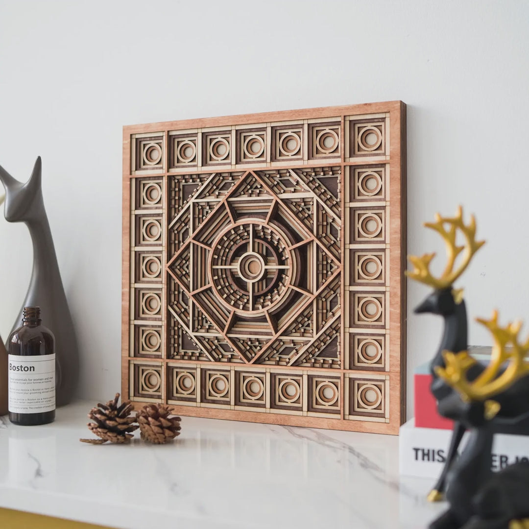 Sunk Multilayer Wood Wall Art