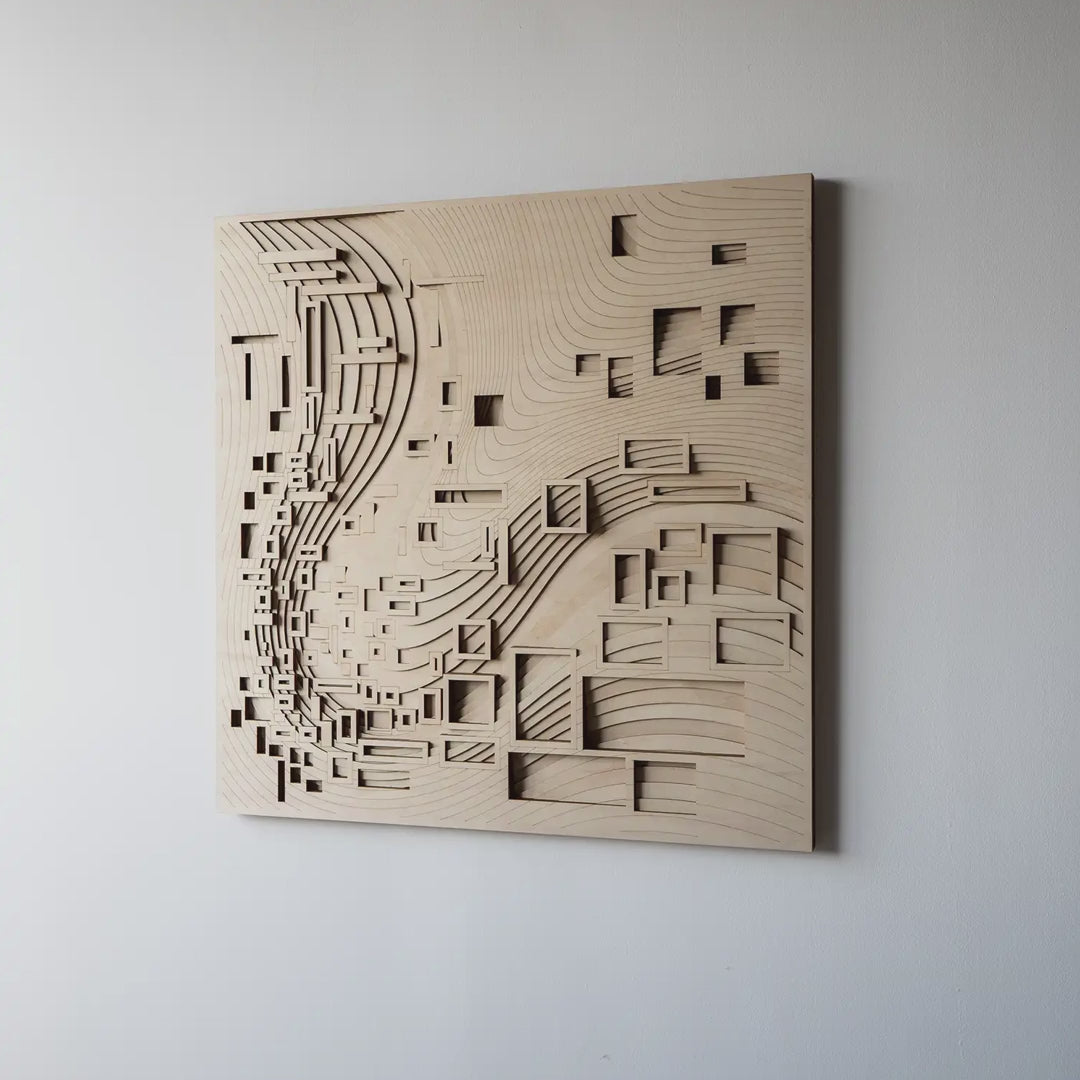 Flow Multilayer Wood Wall Art