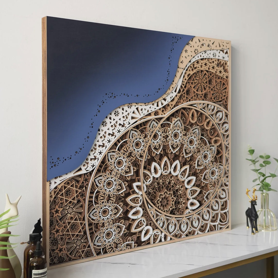Galaxy Multilayer Wood Wall Art