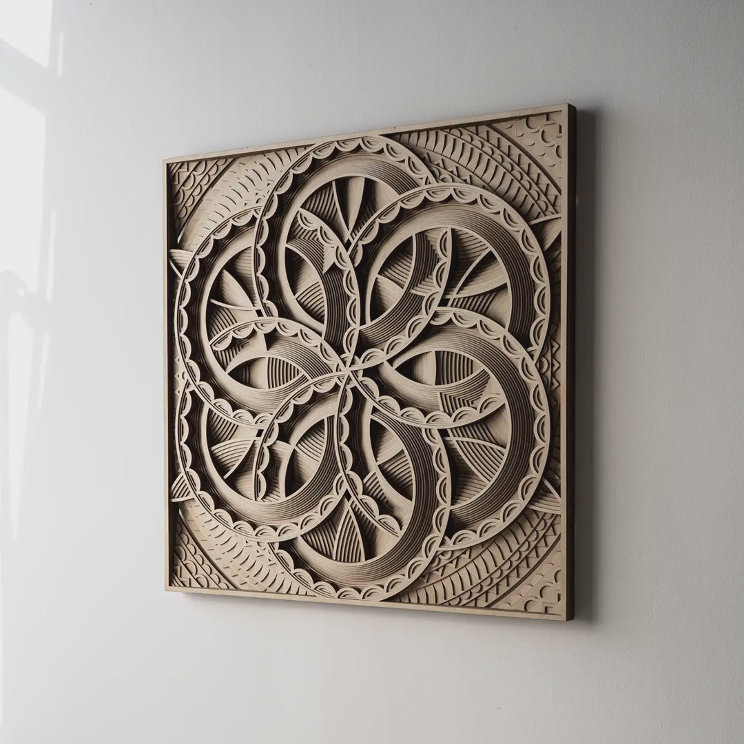 Ring Multilayer Wood Wall Art